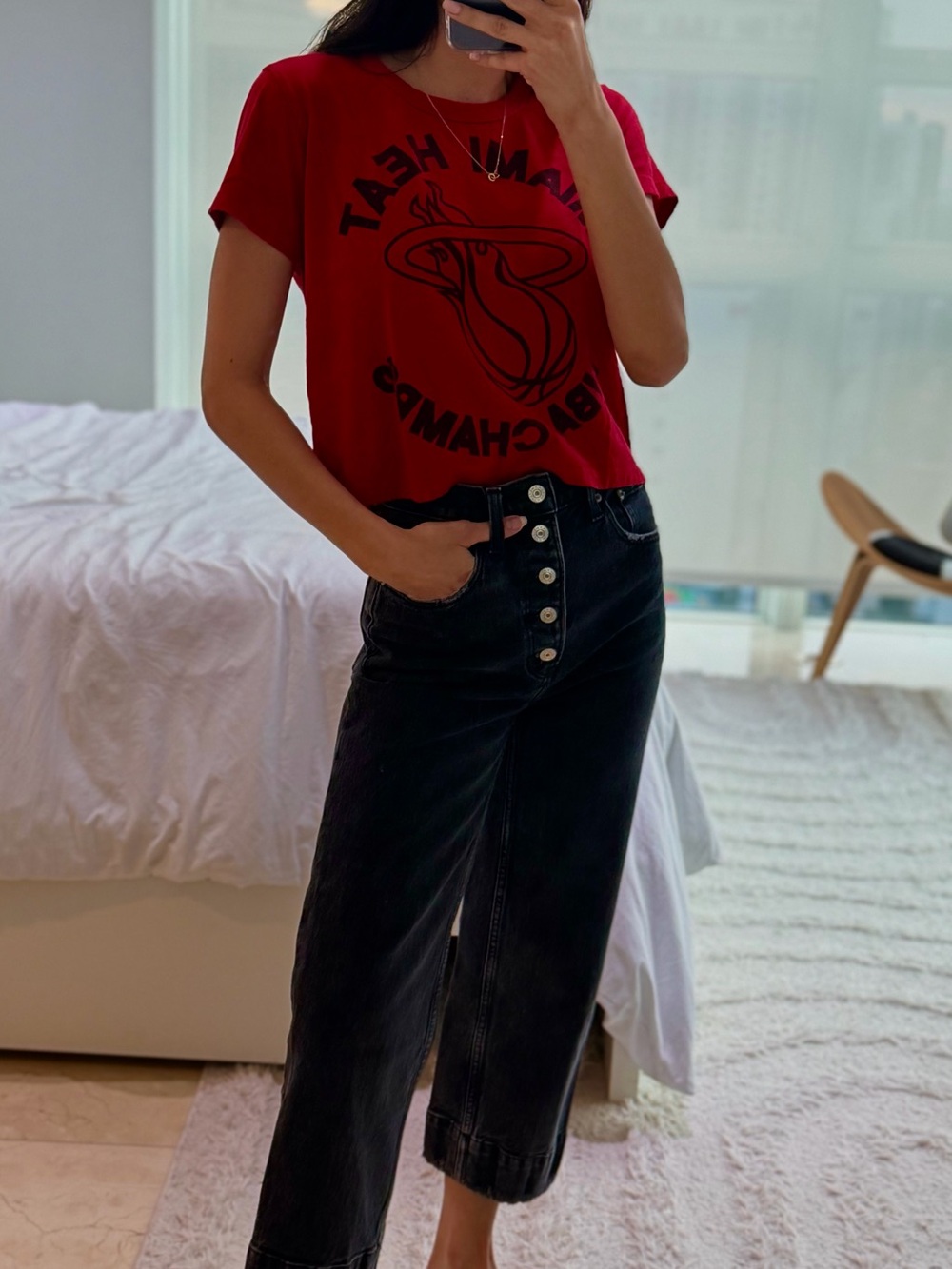 Mighty Fine Miami Heat T-Shirt - Red